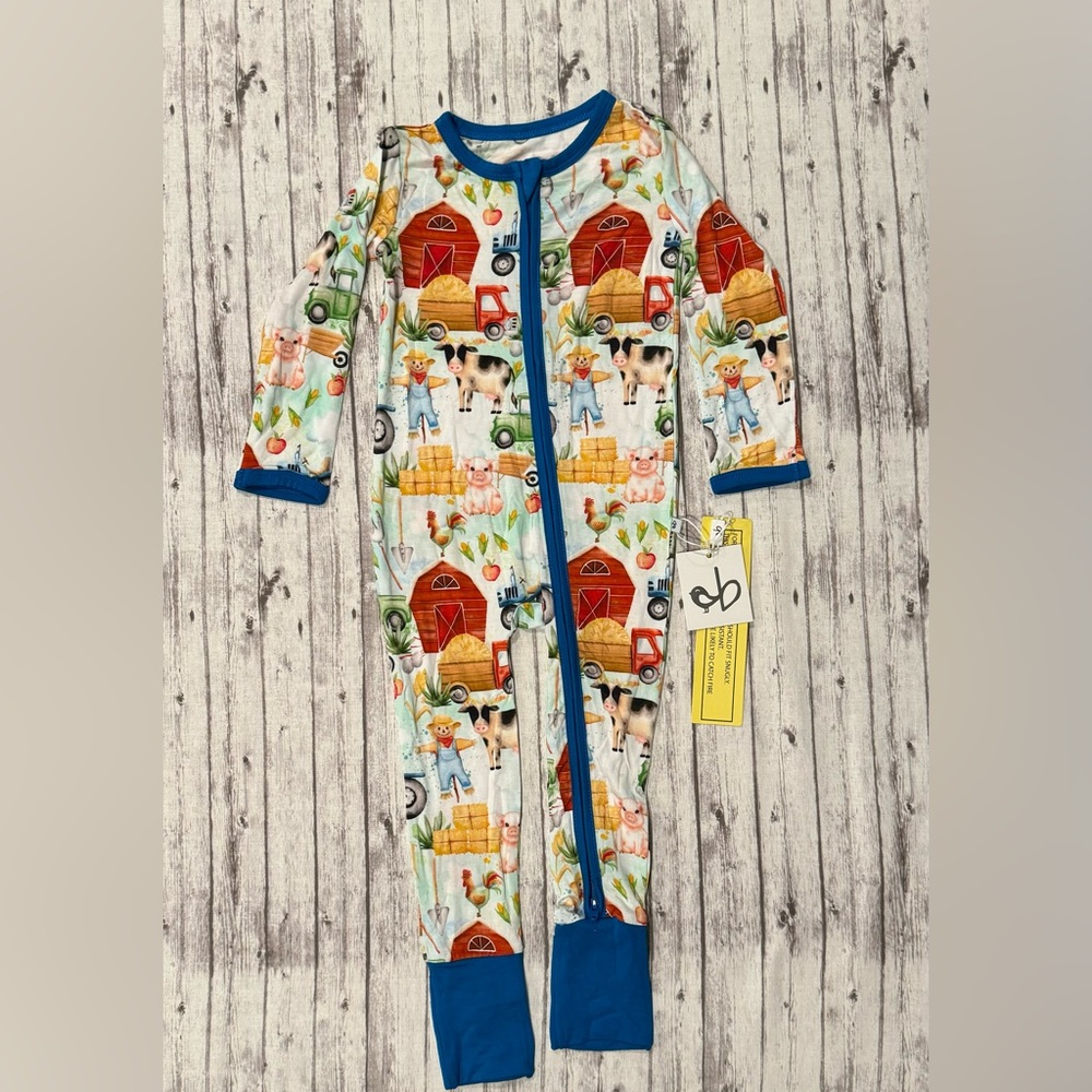 Birdie Bean Bamboo Pajamas 12-18m NWT